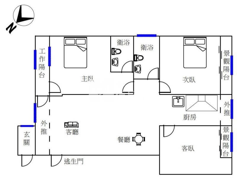 漢口VS青海商圈微健身3F公寓房屋室內格局與周邊環境