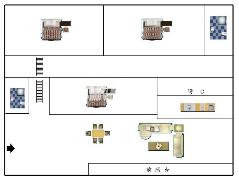 關西高中大德街挑高三房美寓房屋室內格局與周邊環境