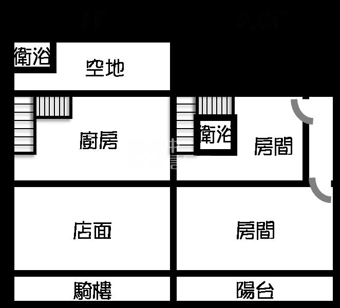 員林仁愛中醫旁金店面房屋室內格局與周邊環境