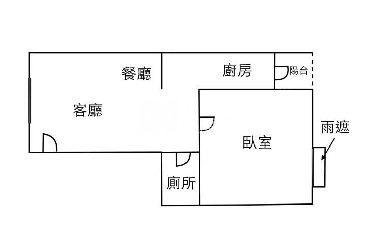 中壢市區中高樓層 1+1房 格局 採光 生活機能佳房屋室內格局與周邊環境