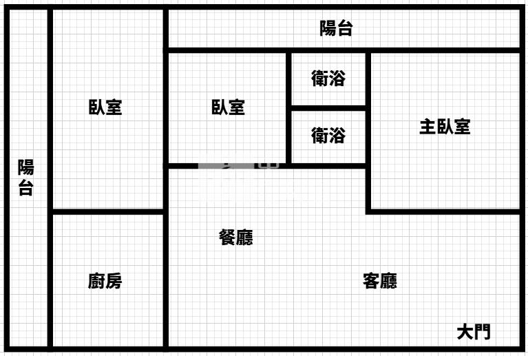 邦國世紀電梯三房車房屋室內格局與周邊環境
