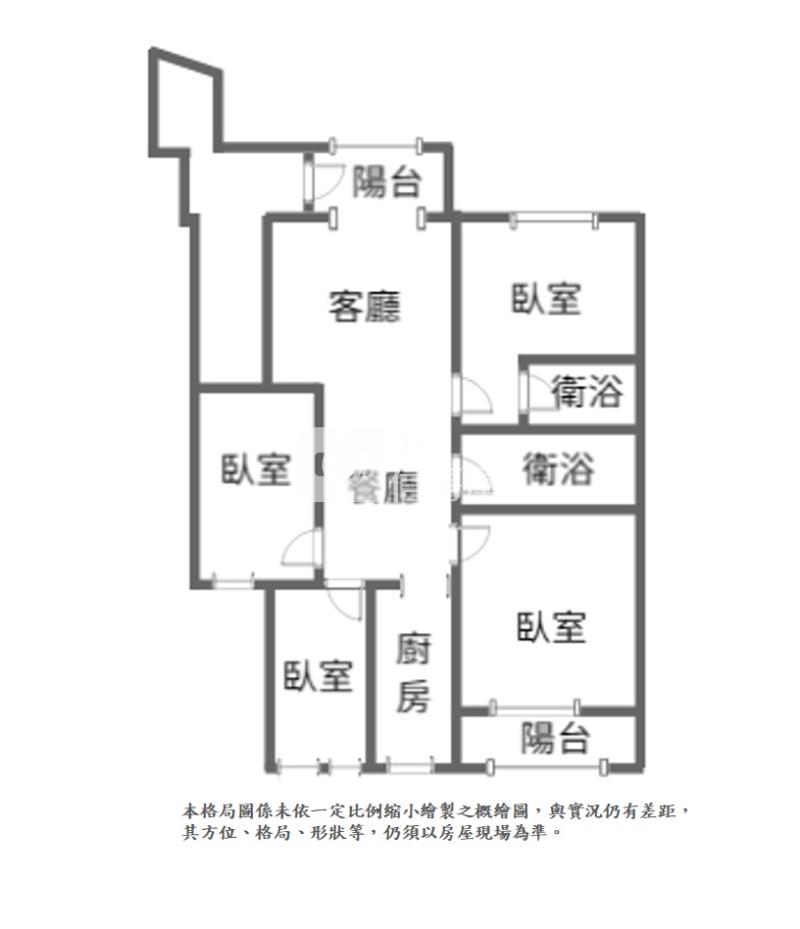 基隆麗景江山4房房屋室內格局與周邊環境