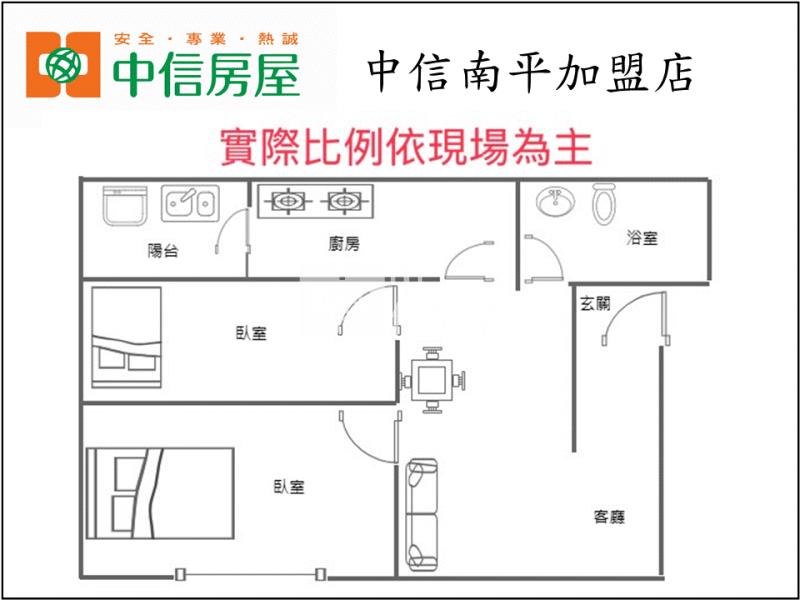 (專)台中西屯達麗晶漾2房平車房屋室內格局與周邊環境
