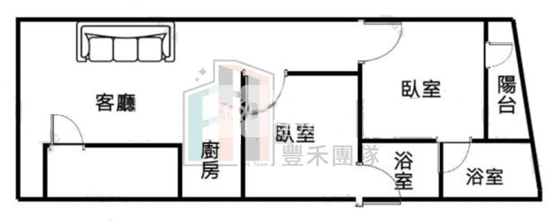 【豐禾】火車站低樓層智能美二房房屋室內格局與周邊環境