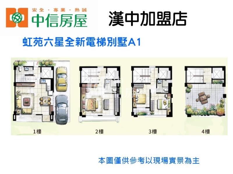 虹苑六星全新電梯別墅A1房屋室內格局與周邊環境