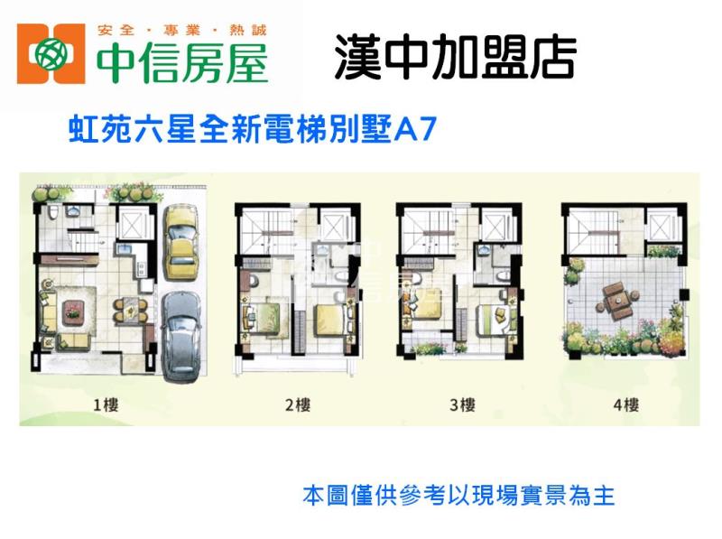 虹苑六星全新電梯別墅A7房屋室內格局與周邊環境
