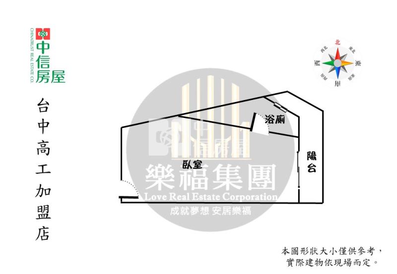 近中科獨洗曬低總價美大套房屋室內格局與周邊環境