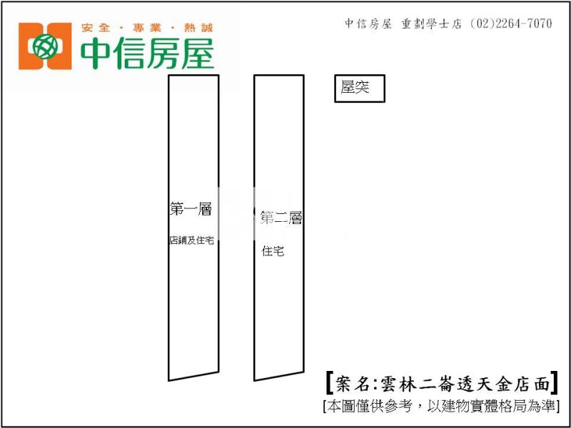 867雲林二崙透天金店面房屋室內格局與周邊環境