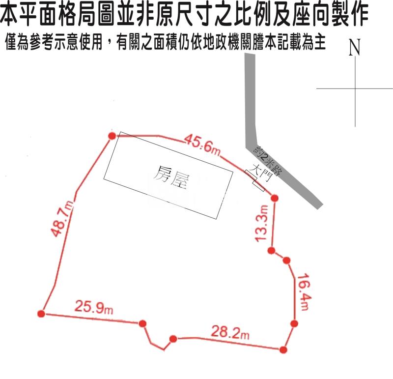 沙崙休閒農地房屋室內格局與周邊環境