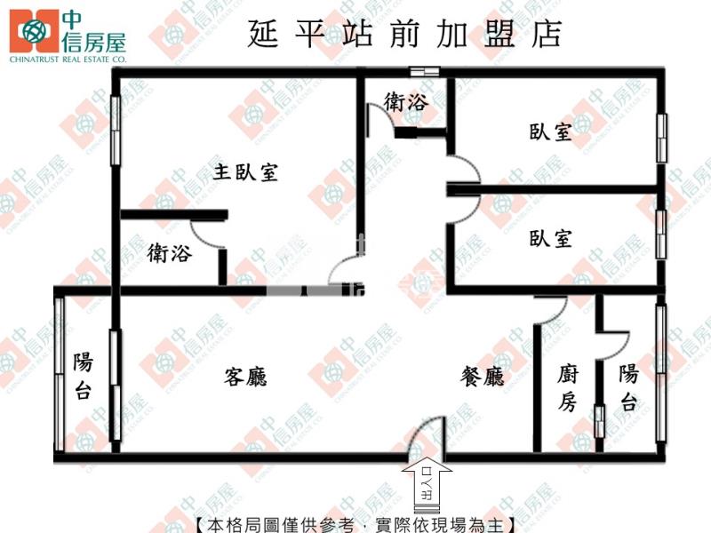 遠百大三房連號雙平車房屋室內格局與周邊環境