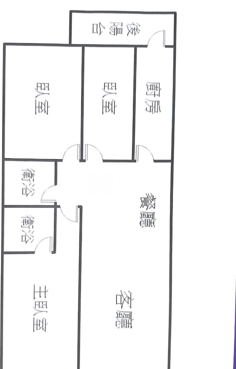 【奔馳】富貴大鎮漂亮邊間.公寓3房房屋室內格局與周邊環境