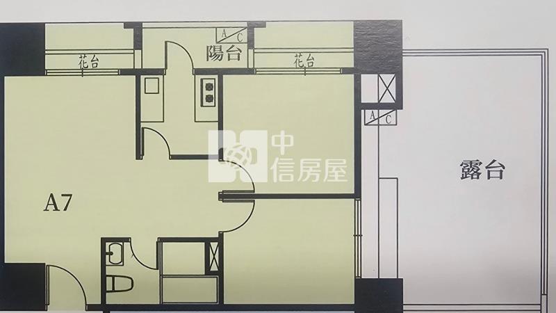 雲世代露台2房車房屋室內格局與周邊環境