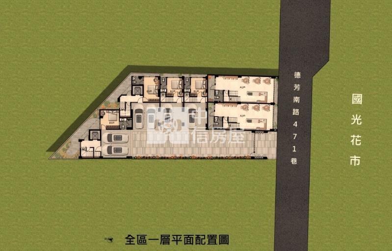 大里二期全新臨路店住別墅房屋室內格局與周邊環境