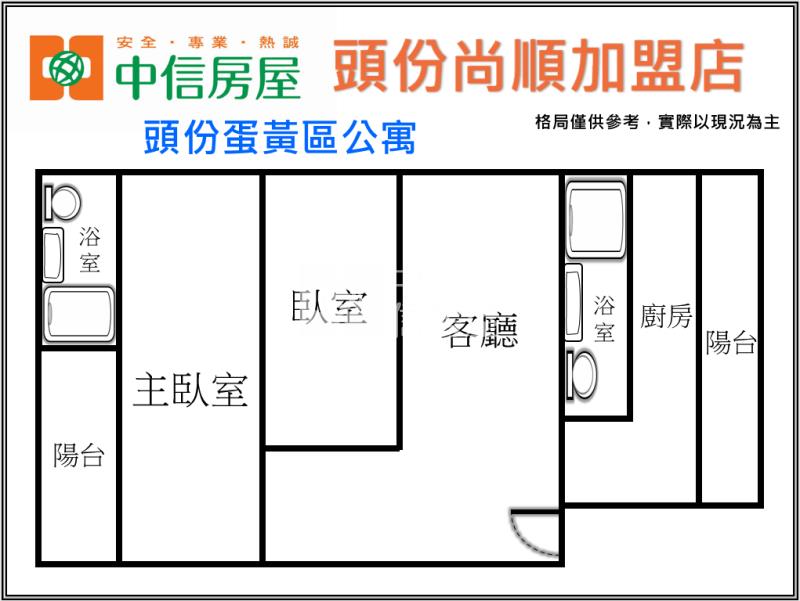 頭份蛋黃區公寓房屋室內格局與周邊環境
