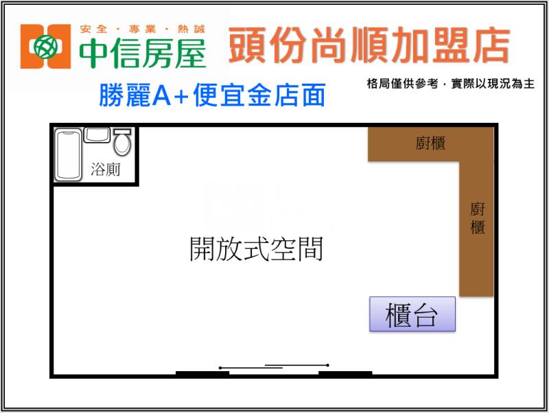 勝麗A+便宜金店面房屋室內格局與周邊環境