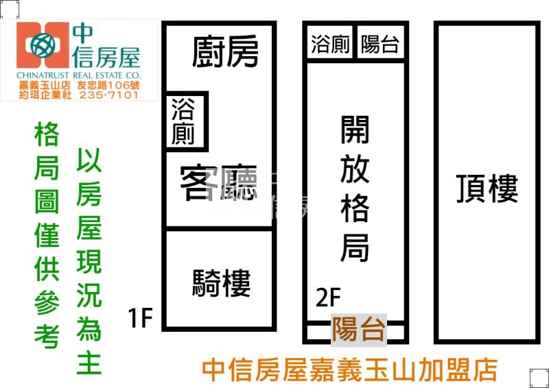 太子路透天 ★影音空拍只在中信嘉義玉山店房屋室內格局與周邊環境