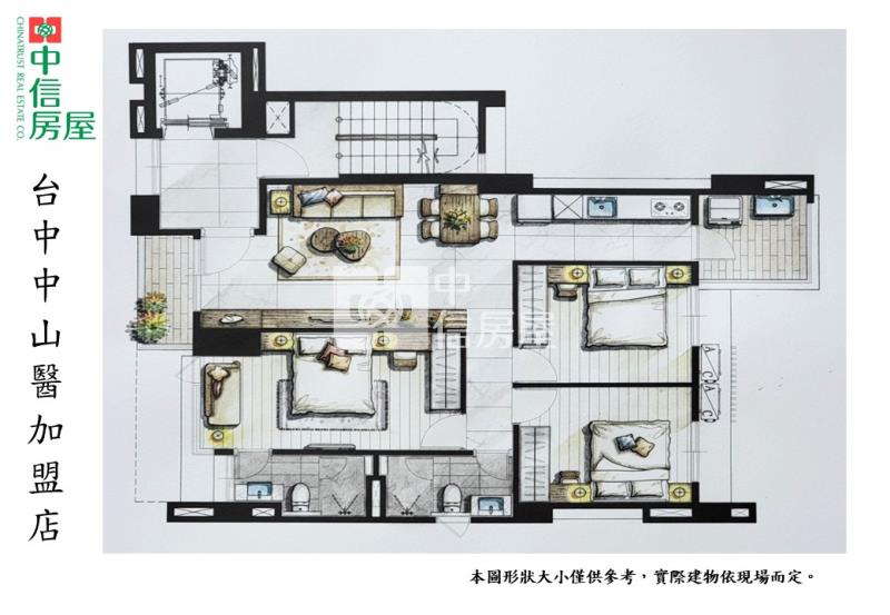 晴田居全新完工三房平車美廈5房屋室內格局與周邊環境