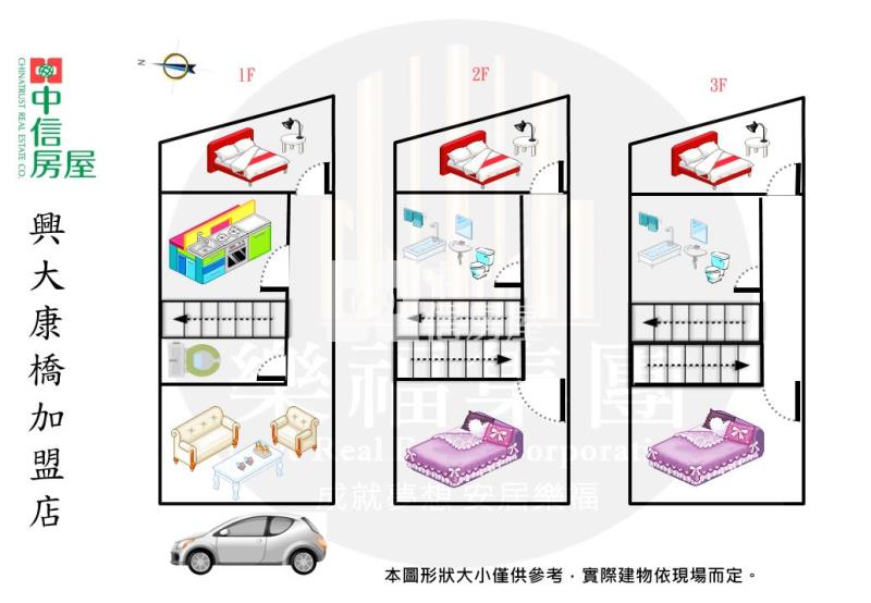 沙鹿交流道透天房屋室內格局與周邊環境