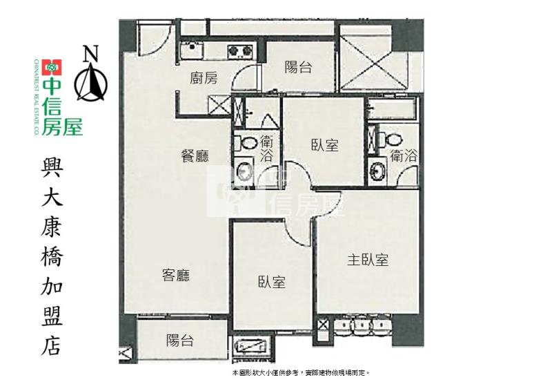 櫻花建設面河畔全新三房+平車房屋室內格局與周邊環境