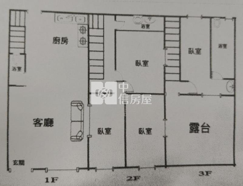 平鎮區華隆街邊間透天(要整理)房屋室內格局與周邊環境