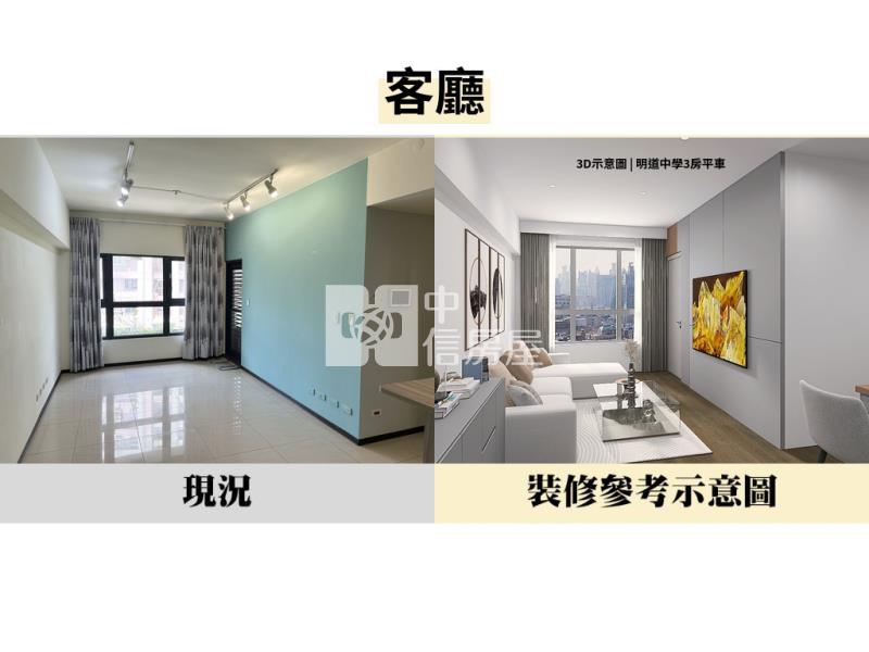 烏日明道中學允將禮湛3房平車房屋室內格局與周邊環境