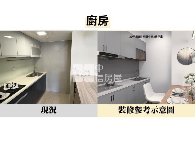 烏日明道中學允將禮湛3房平車房屋室內格局與周邊環境