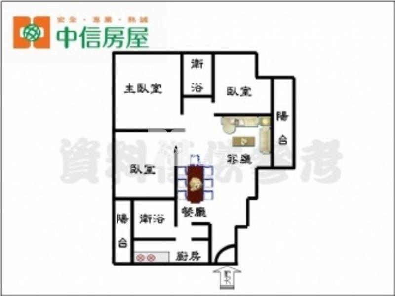 新竹小城景觀三房房屋室內格局與周邊環境
