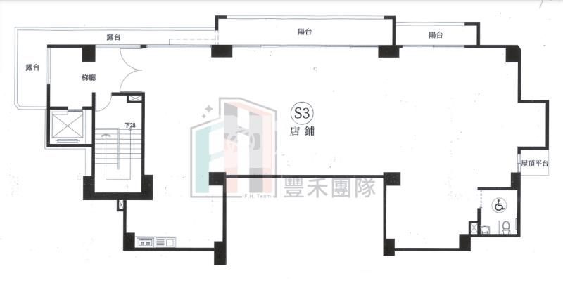 【豐禾】中壢市心電梯二樓金店面房屋室內格局與周邊環境