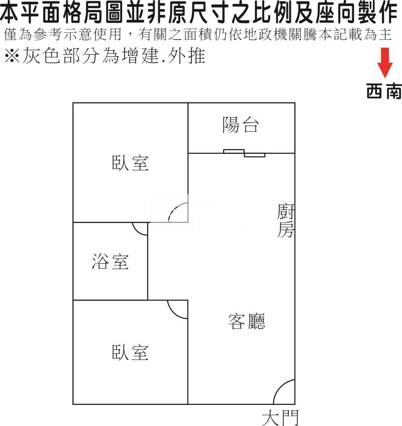 皇龍大砌輕齡兩房+車位房屋室內格局與周邊環境