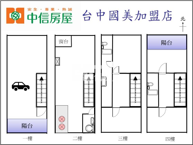 大雅中科雙車透天房屋室內格局與周邊環境