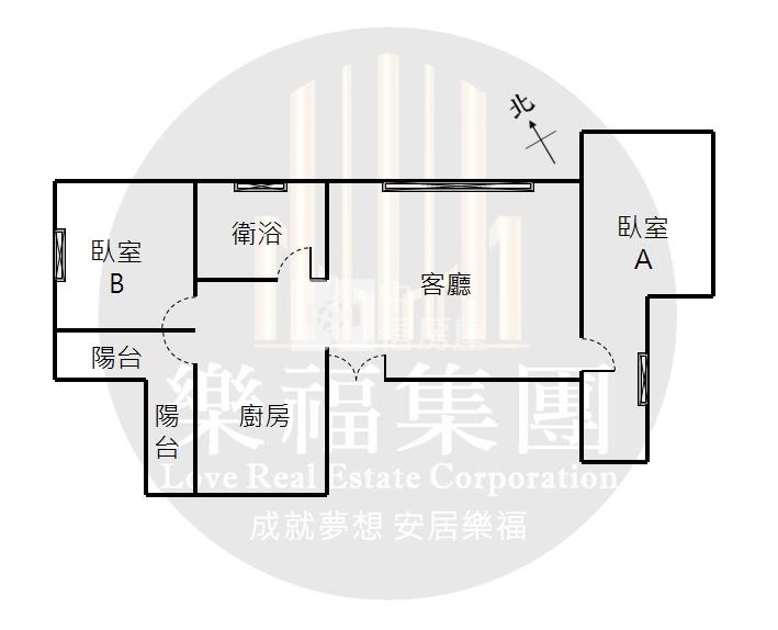 教育大學最俗邊間兩房房屋室內格局與周邊環境