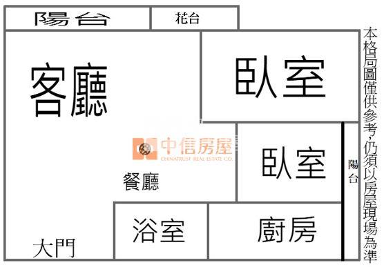 【新世紀】南崁交流道2房平面車位房屋室內格局與周邊環境