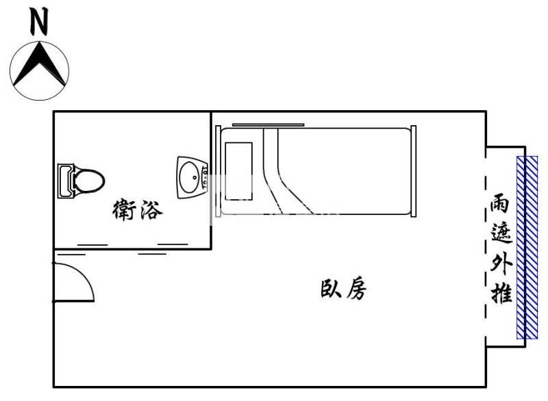 勤益科大採光美套房A房屋室內格局與周邊環境