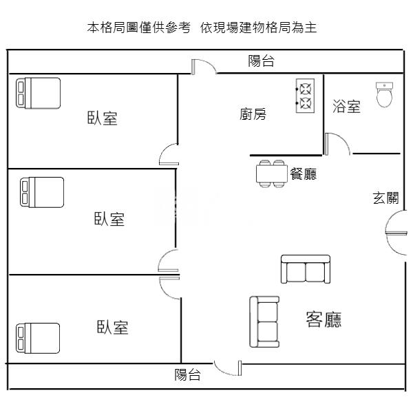 元智大學三房裝潢公寓房屋室內格局與周邊環境