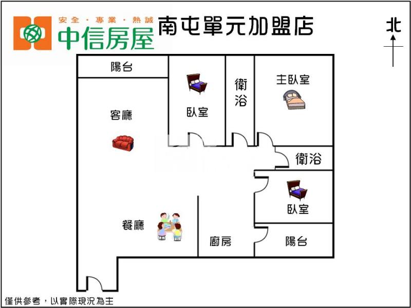 忠太綠園道3房+車位房屋室內格局與周邊環境