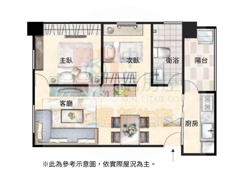 南勢合遠家和雅苑溫馨兩房車房屋室內格局與周邊環境