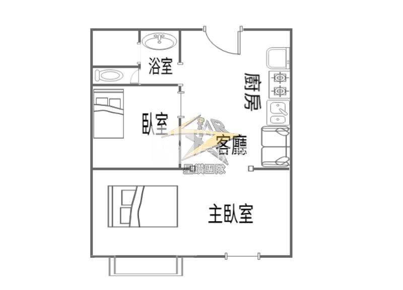【星鑽】A19捷運到站就到家冠德天際酒店1+1房房屋室內格局與周邊環境