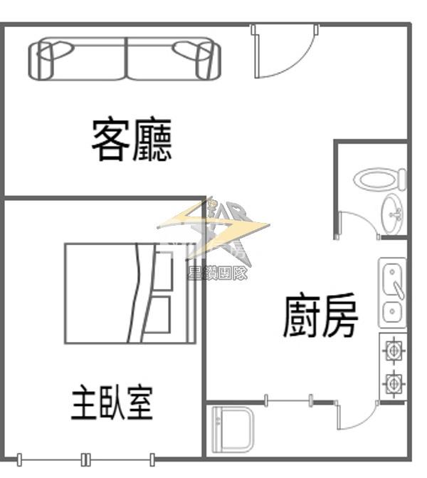 【星鑽】朗朗魔術空間2改1大房景觀房+車房屋室內格局與周邊環境