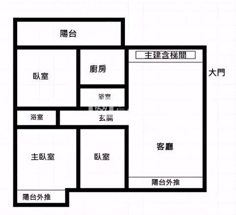 桃園部桃生活圈龍之鄉三房車房屋室內格局與周邊環境