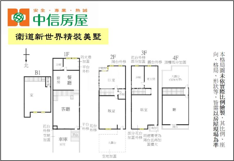 衛道新世界精裝美墅房屋室內格局與周邊環境