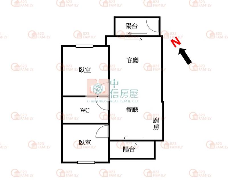 茂洋閱美時尚裝潢兩房平車房屋室內格局與周邊環境
