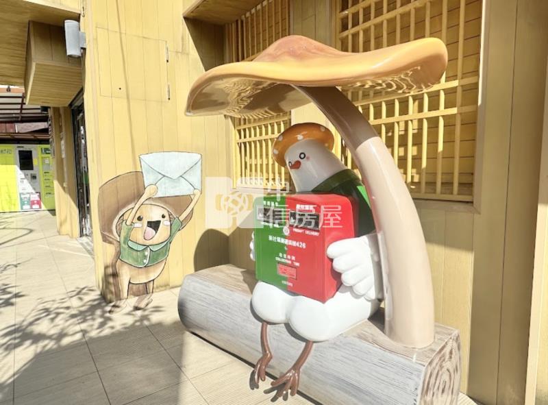 新社郵局前雙透天店面房屋室內格局與周邊環境