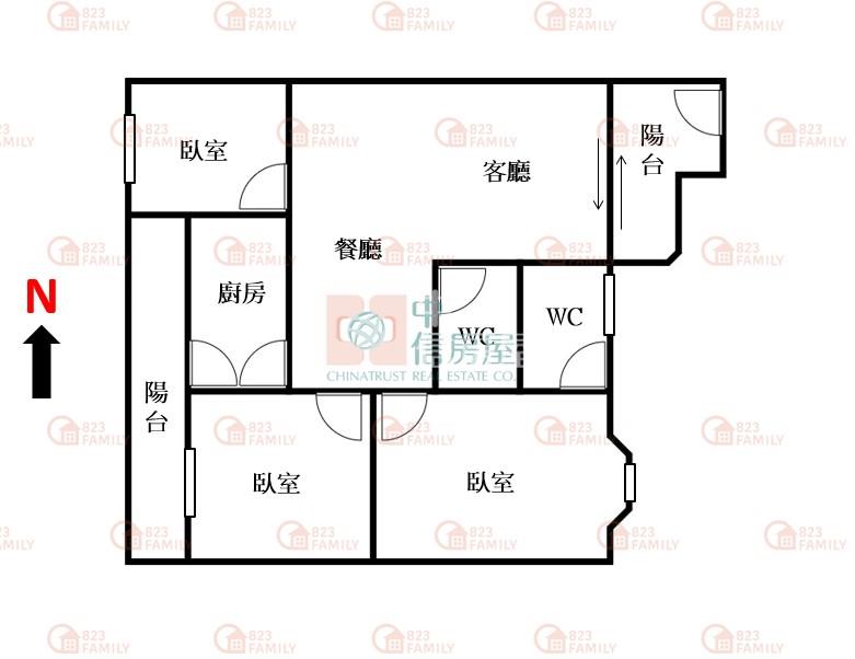 北太平樹孝全新整理美三房車位房屋室內格局與周邊環境