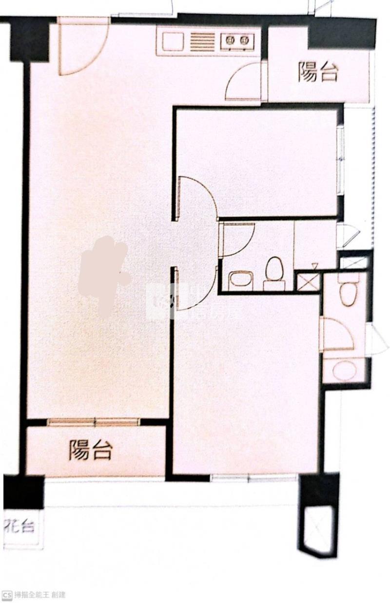 青埔國小旁/新大代代木景觀2房車房屋室內格局與周邊環境