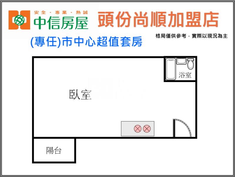 (專任)市中心超值套房房屋室內格局與周邊環境