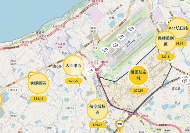 大園都市計畫8米路農地房屋室內格局與周邊環境