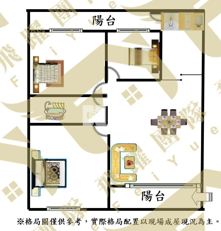內壢後站2樓全新整理美寓房屋室內格局與周邊環境