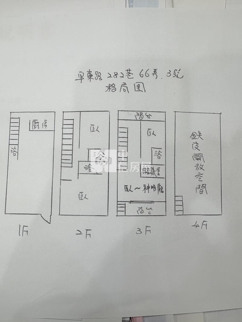 東安國中整新透天房屋室內格局與周邊環境