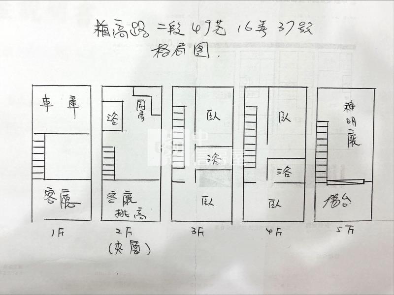 梅高路菓嶺社區透天房屋室內格局與周邊環境