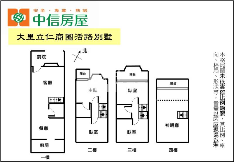 大里立仁商圈活路別墅房屋室內格局與周邊環境